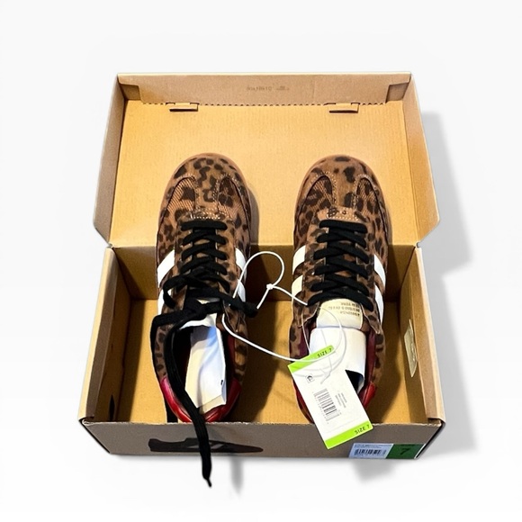 NEW Steve Madden Retro Suede Sneakers Shoes Women’s Size 7 Leopard Animal Print - Picture 7 of 10